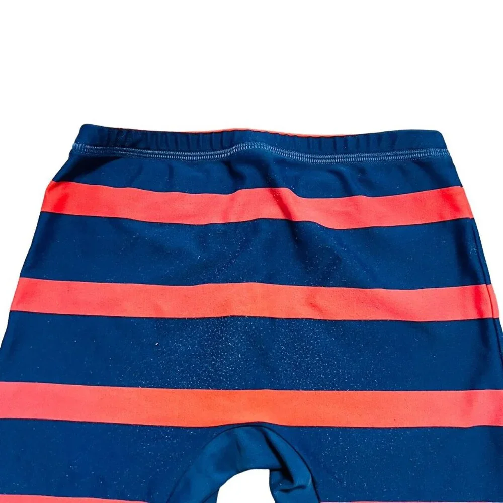 Mini Boden 3-4Y Striped Fitted Swim Trunks